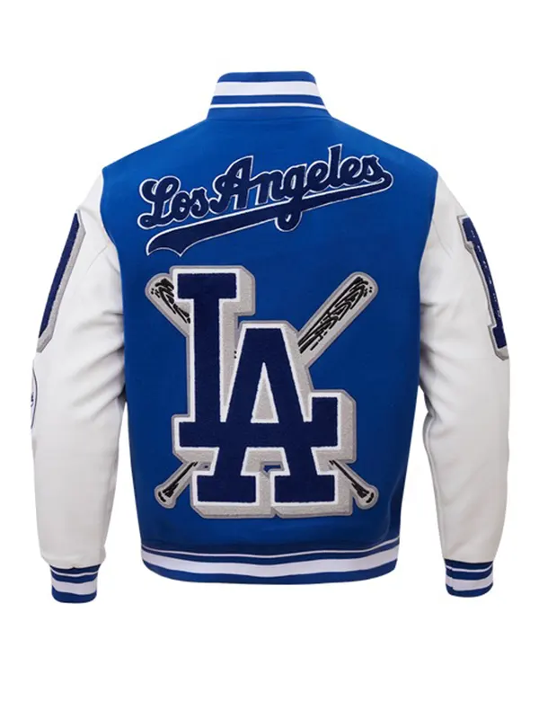 MLB LOS ANGELES DODGERS MASHUP WOOL VARSITY JACKET BACK
