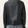 Mick Leather Biker Jacket Back