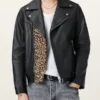 Mick Leather Biker Leather Jacket