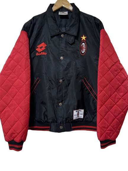 Milan 90s Lotto Football Soccer Quilted Jacket