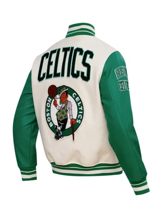 NBA BOSTON CELTICS RETRO CLASSIC MEN'S VARSITY JACKET BACK