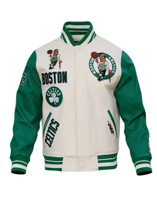NBA BOSTON CELTICS RETRO CLASSIC MEN'S WOOL VARSITY JACKET