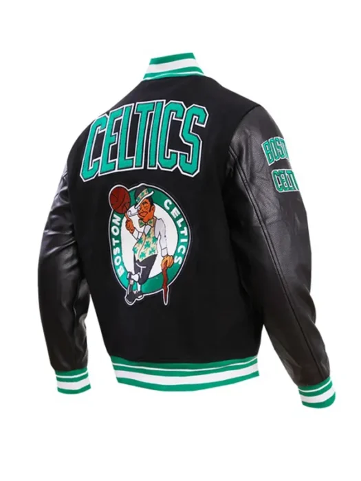NBA BOSTON CELTICS RETRO CLASSIC WOOL VARSITY JACKET BACK