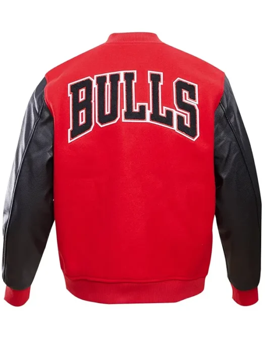 NBA CHICAGO BULLS CLASSIC WOOL VARSITY JACKET BACK