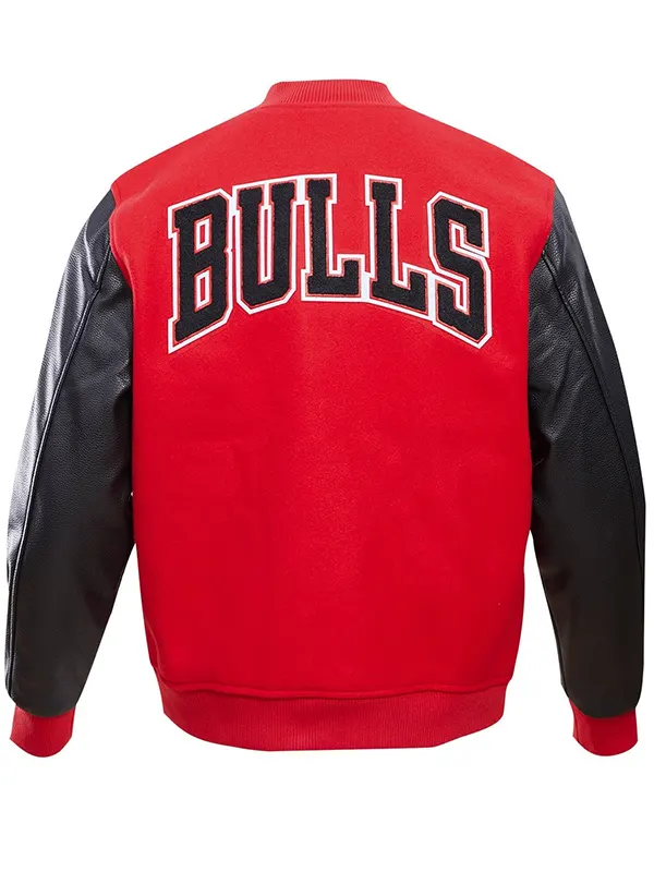 NBA CHICAGO BULLS CLASSIC WOOL VARSITY JACKET BACK