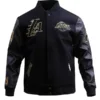 NBA LOS ANGELES LAKERS BLACK & GOLD WOOL VARSITY JACKET