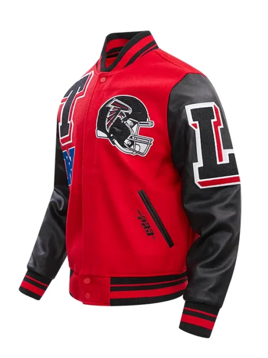 NFL ATLANTA FALCONS MASHUP MEN'S RIB WOOL VARSITY JACKET