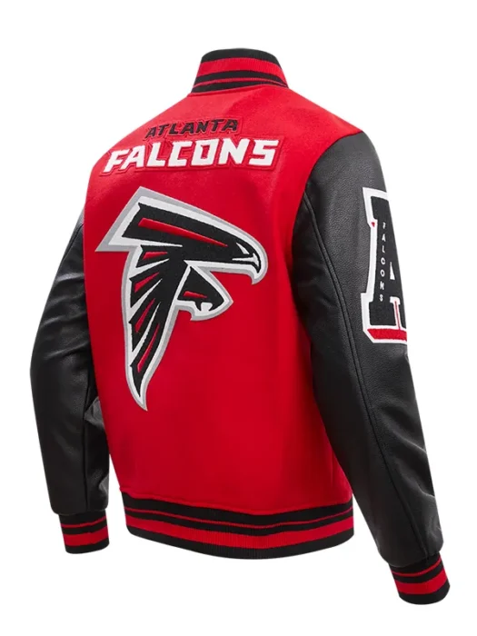 NFL ATLANTA FALCONS MASHUP WOOL VARSITY JACKET Back