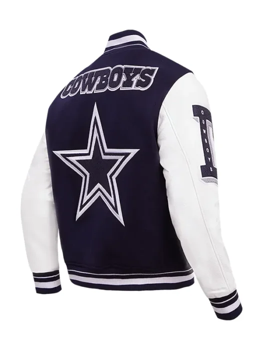 NFL DALLAS COWBOYS MASHUP WOOL VARSITY JACKET BACK