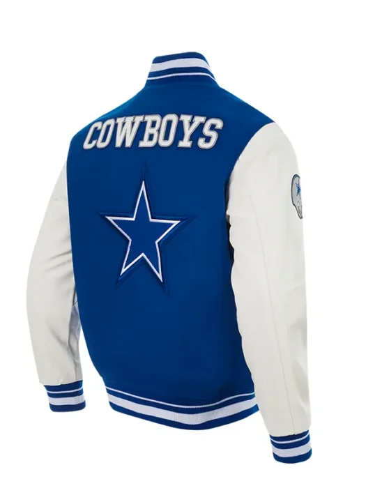 NFL DALLAS COWBOYS RETRO CLASSIC WOOL VARSITY JACKET BACK