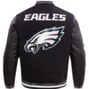 NFL PHILADELPHIA EAGLES MASHUP WOOL VARSITY JACKET BACK