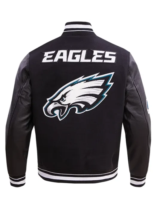 NFL PHILADELPHIA EAGLES MASHUP WOOL VARSITY JACKET BACK
