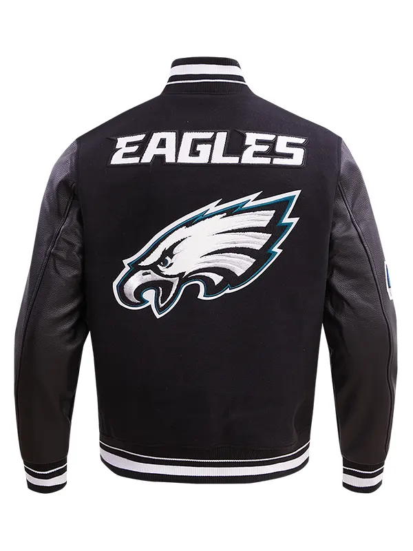 NFL PHILADELPHIA EAGLES MASHUP WOOL VARSITY JACKET BACK
