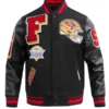 NFL SAN FRANCISCO 49ERS MASHUP MEN'S RIB WOOL VARSITY JACKET