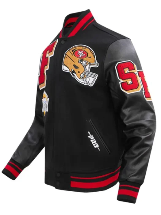 NFL SAN FRANCISCO 49ERS MASHUP WOOL VARSITY JACKET