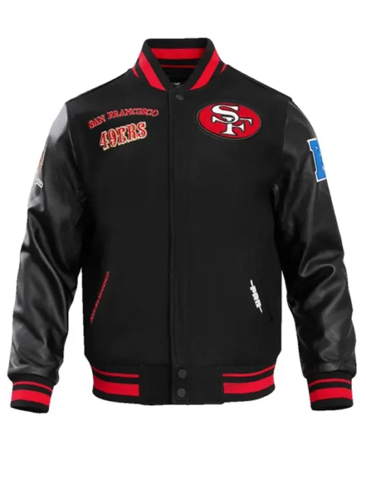 NFL SAN FRANCISCO 49ERS RETRO CLASSIC MEN'S RIB VARSITY JACKET