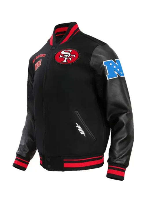NFL SAN FRANCISCO 49ERS RETRO CLASSIC RIB WOOL VARSITY JACKET
