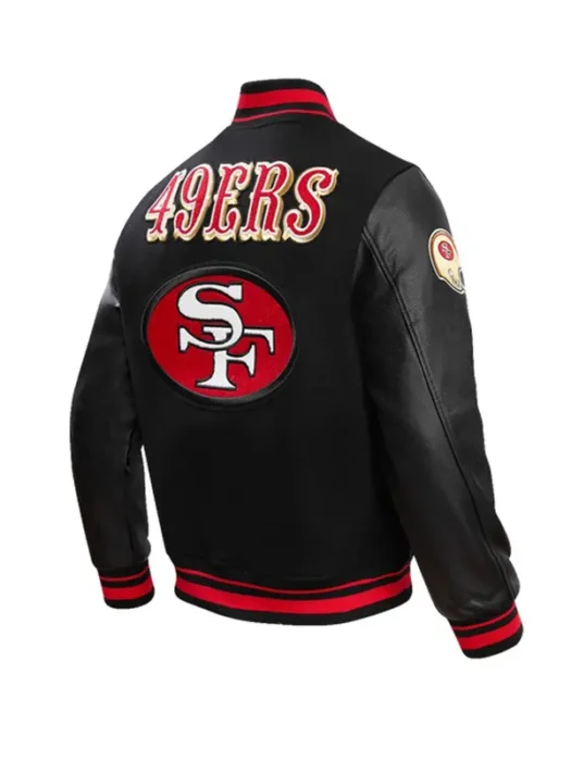 NFL SAN FRANCISCO 49ERS RETRO CLASSIC VARSITY JACKET BACK