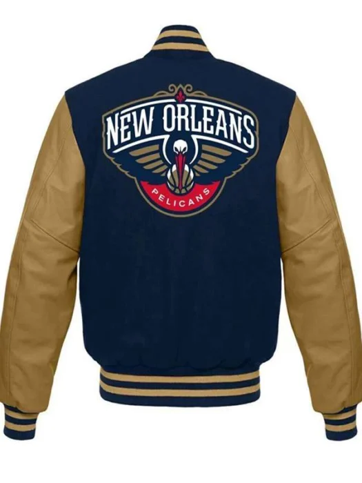 New Orleans Pelicans Varsity Jacket Back