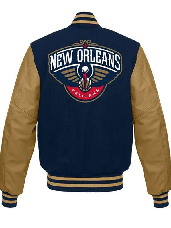 New Orleans Pelicans Varsity Jacket Back