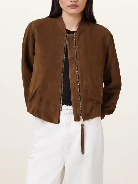 Orten Suede Bomber Jacket