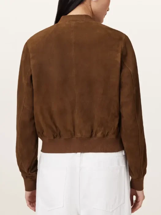 Orten Suede Bomber Jacket Back