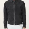 Rashford Suede Ribbed Trim Jacket