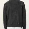 Rashford Suede Ribbed Trim Jacket Back