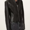 Sadler Slim Fit Leather Jacket