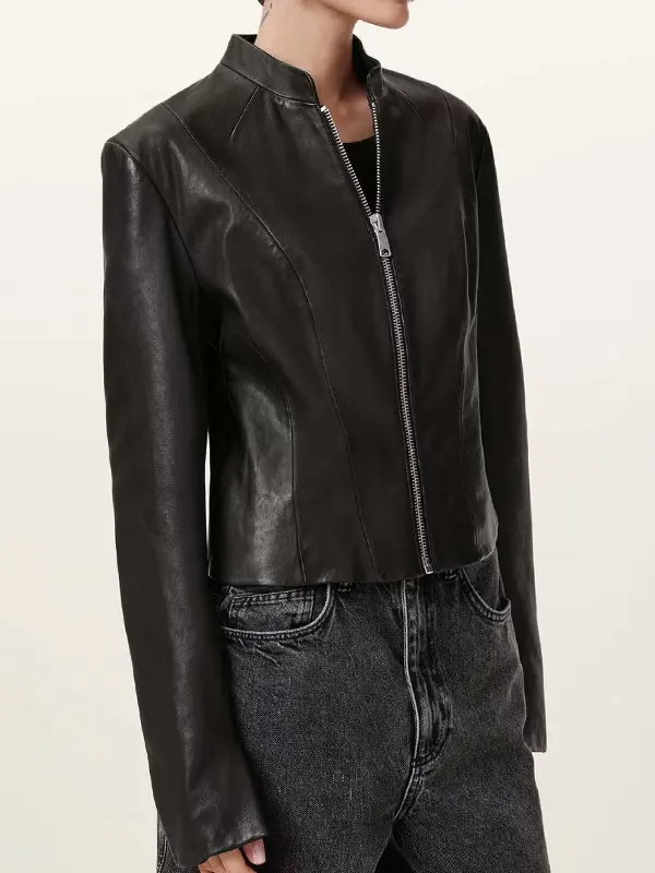 Sadler Slim Fit Leather Jacket