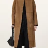 Selby 2-In-1 Reversible Brown Suede Mac Coat