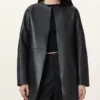 Selby 2-In-1 Reversible Mac Black Suede Coat