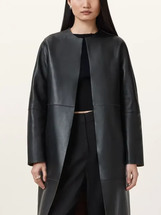 Selby 2-In-1 Reversible Mac Black Suede Coat