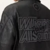 Williams X AllSaints Garrison Leather Jacket Back