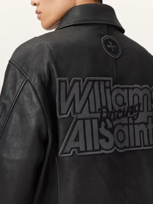 Williams X AllSaints Garrison Leather Jacket Back