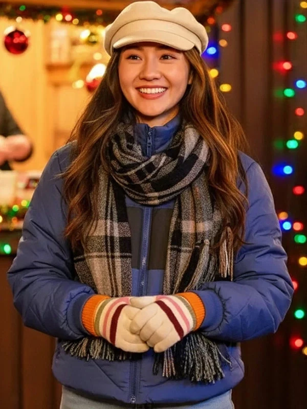 Anna Zhang A Cherry Pie Christmas Blue Jacket