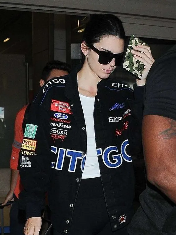 Black Sporty Wool Kendall Jenner Jacket