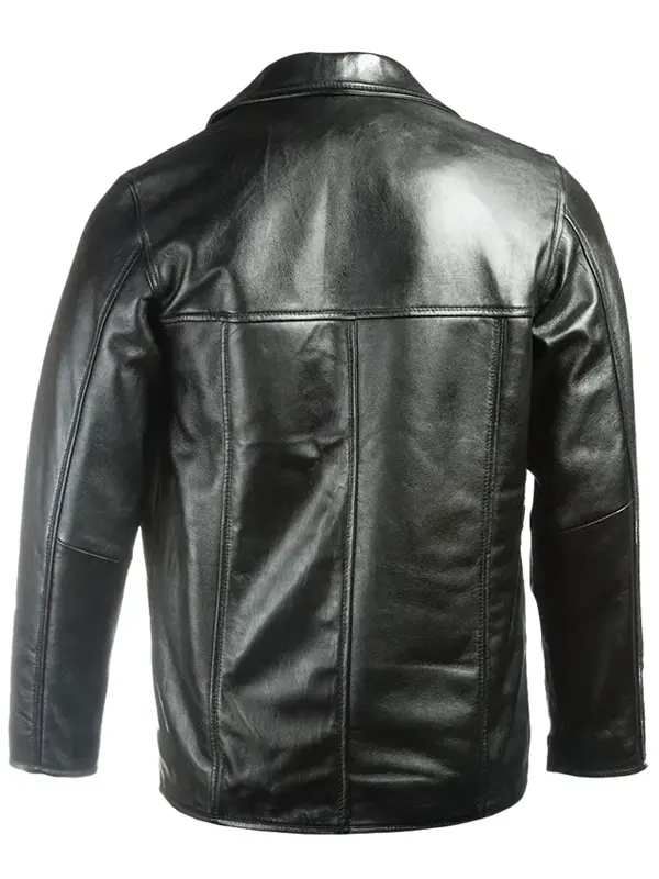 Bruce Springsteen Black Leather Jacket Back