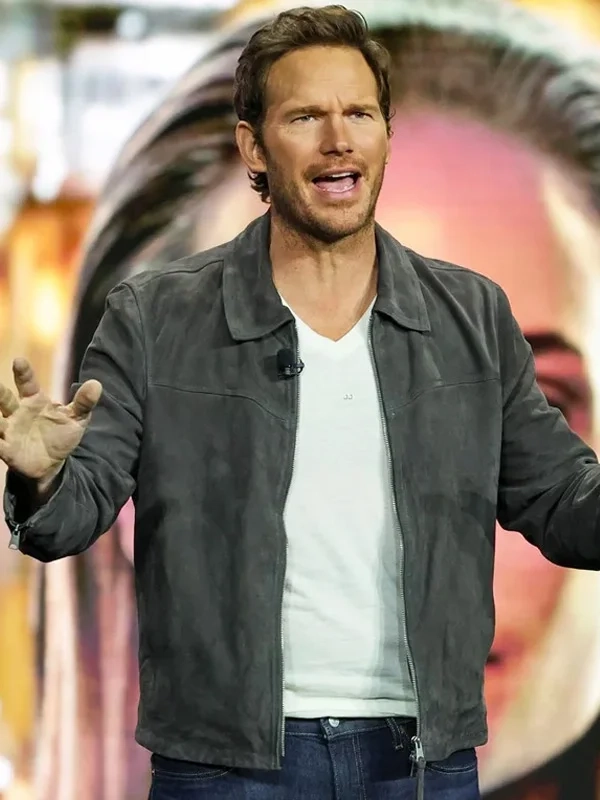 Chris Pratt Mercy Suede Leather Jacket