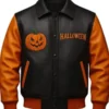 Halloween Genuine Bomber Leather Jacket