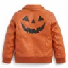 Halloween Jack O Lantern Leather Jacket