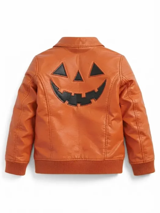 Halloween Jack O Lantern Leather Jacket