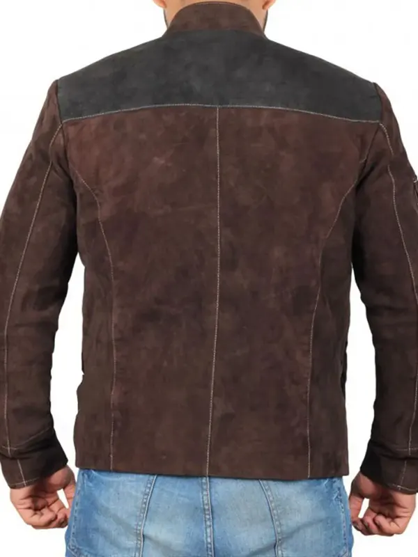 Han Solo A Star Wars Story Suede Jacket Back