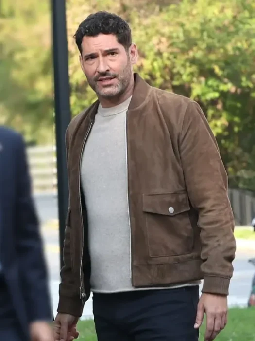 Hart Hoxton Brown Bomber Suede Jacket