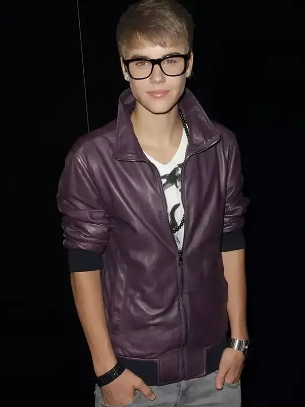 Justin Bieber Purple Jacket