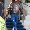 Kendall Jenner Brown Leather Jacket