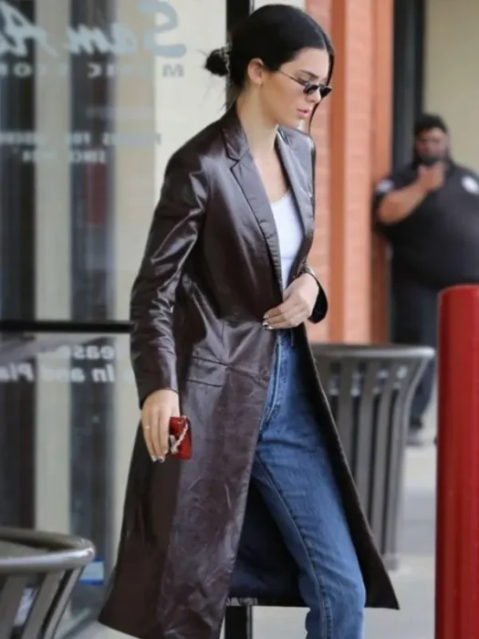 Kendall Jenner Brown Stylish Coat