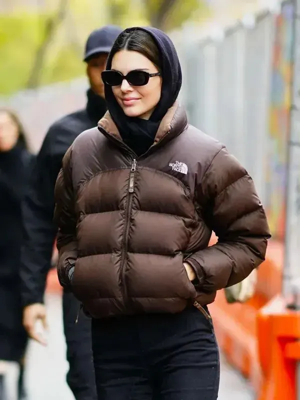 Kendall Jenner North Face Puffer Jacket