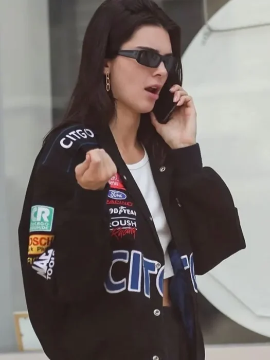 Kendall Jenner Sporty Wool Jacket