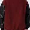 Mens Baseball Skeleton Varsity Jacket Back